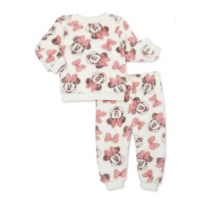 Disney Baby Minnie Mouse Sherpa Pajama Set 0 3M Vanilla Ice